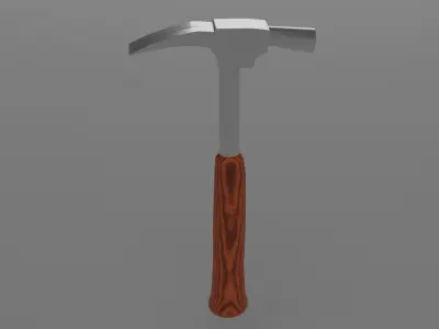 Hammer Low-poly 3D model 27