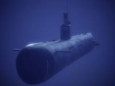 B-515 Tango-Class Submarine 3D model