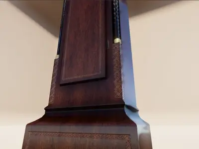 Grandfather Clock Low-poly 3D model