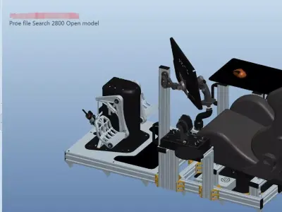 Flight simulator 3D model