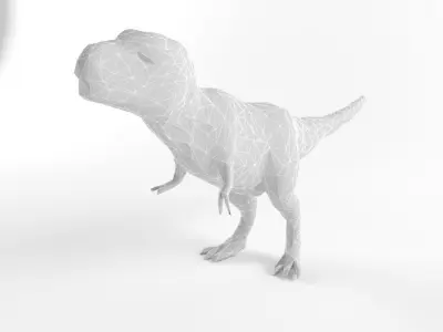 Low Poly T Rex Tyrannosaurus Prehistoric Dinosaur Low-poly 3D model