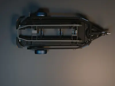 Trailer 3D model purchase