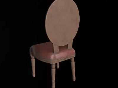 Antique Chair - PBR Game Ready Low-poly 3D model buy