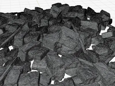 Scanned Construction Debris 3D model