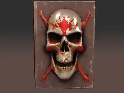 EvilBook Low-poly 3D model