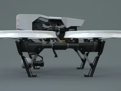 Quadcopter Drone 3D model by AaronL