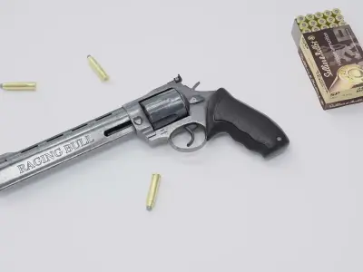 Revolver Taurus Raging Bull  3D model