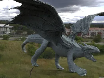 Dragon Crocodile hybrid 3D model