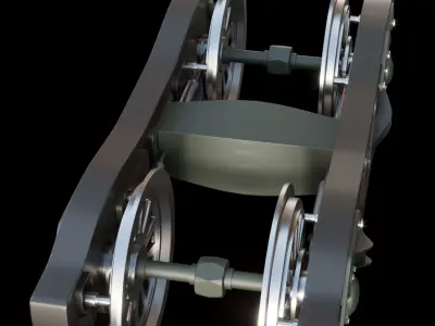 train collection metal wheel 3D Model Pack