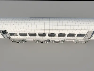 Indian railway coach 3D model