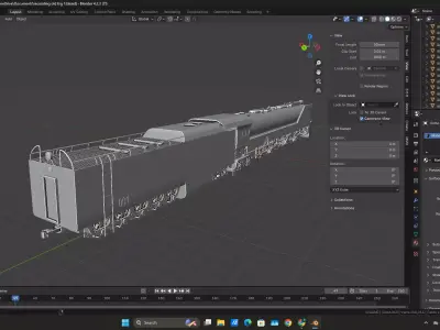  galaxy railways big 1 A Replica of Charlie studios first big1 Free 3D model