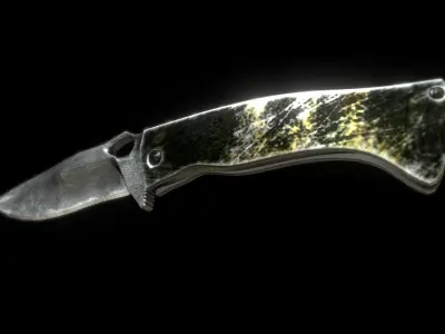 Alligator Knife Low-poly 3D model