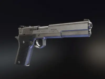 Automag series Pistols Low-poly 3D model