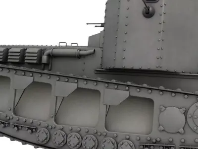 Medium Mark A Whippet 3D model