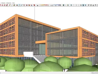 Sketchup Office building K4 3D model