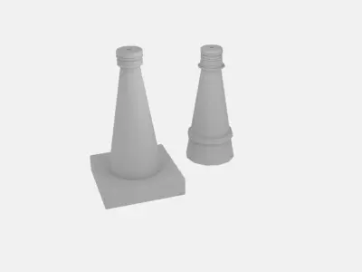  Cone Buoy Free  Free low-poly 3D model