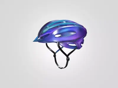 Sport Cycling Helmet - Game Ready 3D Model Free low-poly 3D model