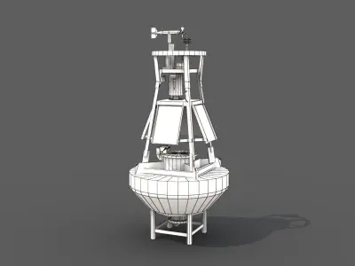 Weather Buoy - PBR Low-poly 3D model