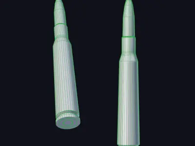 Bullet in Gold  Free 3D model