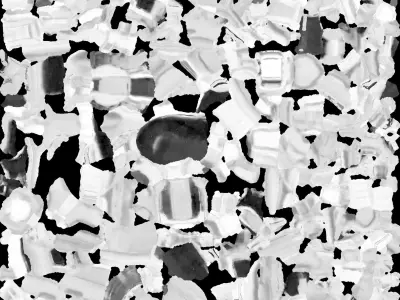 Futuristic Blue Rifle 3D model