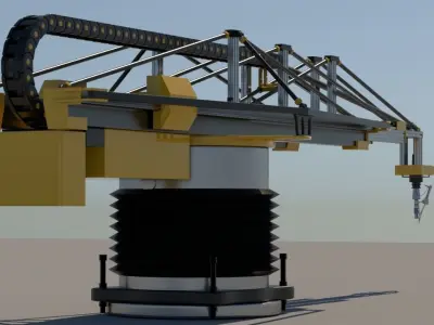 Building Printer 3D model