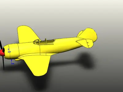 Plane USSR La-5FN Free 3D print model