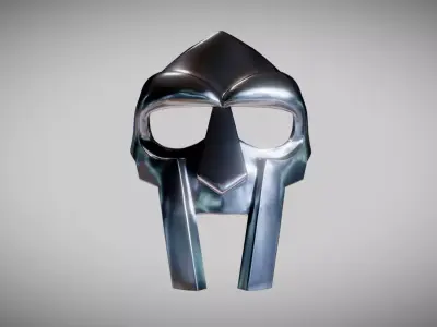 MF Doom Mask Low-poly 3D model