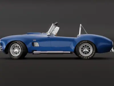 Shelby Cobra  Low-poly 3D model