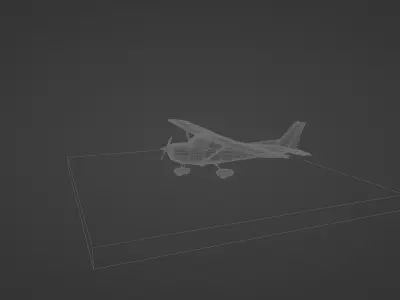 Cessna 172 Skyhawk Angkasa Aviation Academy Low-poly 3D model Low-poly 3D model