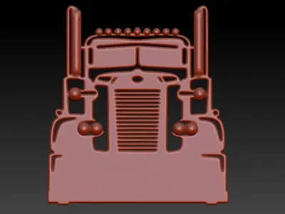 Semi Trailer Truck Pendant Necklace Jewerlry 3D print model purchase