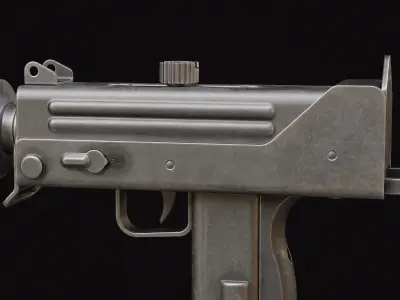 MAC-10 SMG  Low-poly 3D model