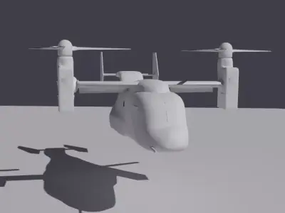 Helicopter drone 3D model