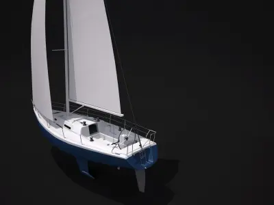Sailboat 3D model get
