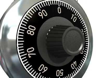 COMBINATION PADLOCK 3D model purchase