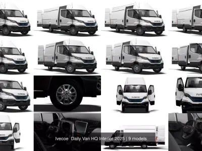 Ivecoe  Daily Van HQ Interior 2025 3D Model Pack