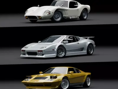 Brandless retro car pack