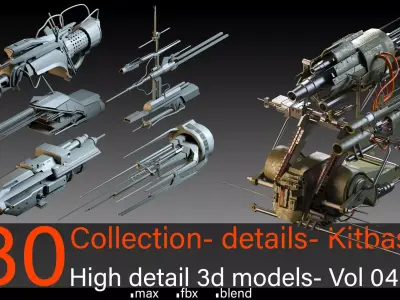 30- Collection- Kitbash details- Vol 04 3D model