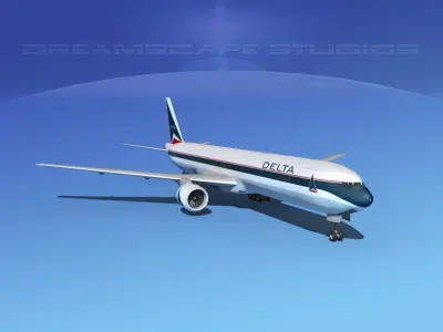 Boeing 777-300 Delta 3D model