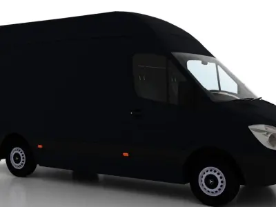 Mercedes Benz Sprinter L2H3 2009 Cargo UK 3D model