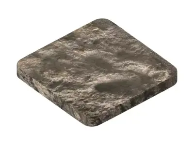Rustic Antique Limestone Rock Wall 3D model