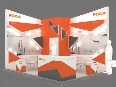 Exhibition Stand - ST0056 3D model