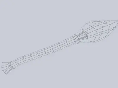 Mayan weapon Low-poly 3D model buy