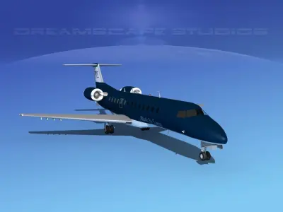 Embraer ERJ-135 Atlantic Air 3D model