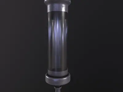 Syringe 3D Model Low-poly 3D model