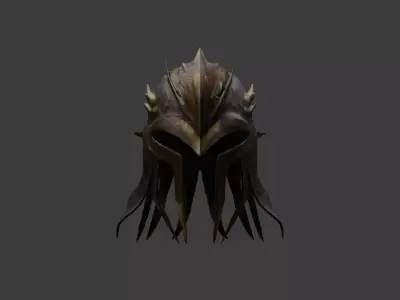 Dragon Helmet Free low-poly 3D model