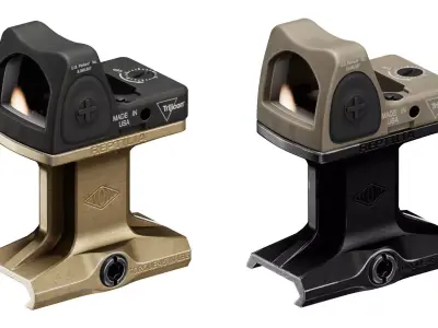 TRIJICON RMR TYPE 2 RED DOT SIGHT Low-poly 3D model