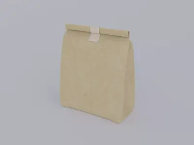 Food packaging item 01 Low-poly 3D model