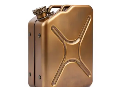 Vintage Bronze Jerry Can model pack Low-poly 3D model