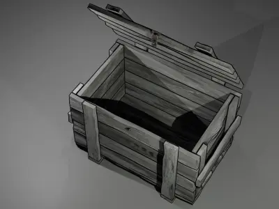 Ammo Crates Low-poly 3D model purchase