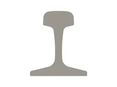 RUS 50 Railway rail 3D model